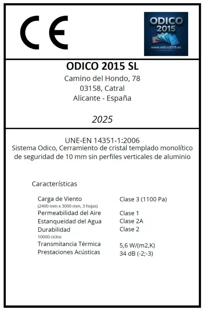Homologación CE y Calidad Odico 2015