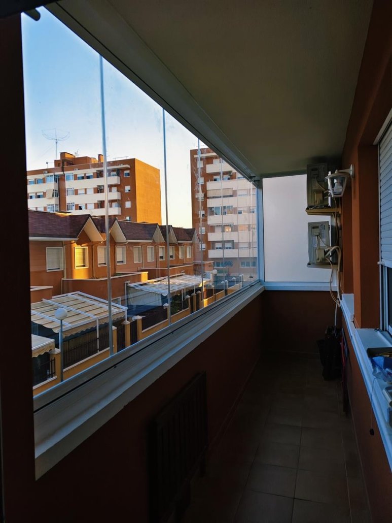Cortinas de cristal Castellon balcon terraza