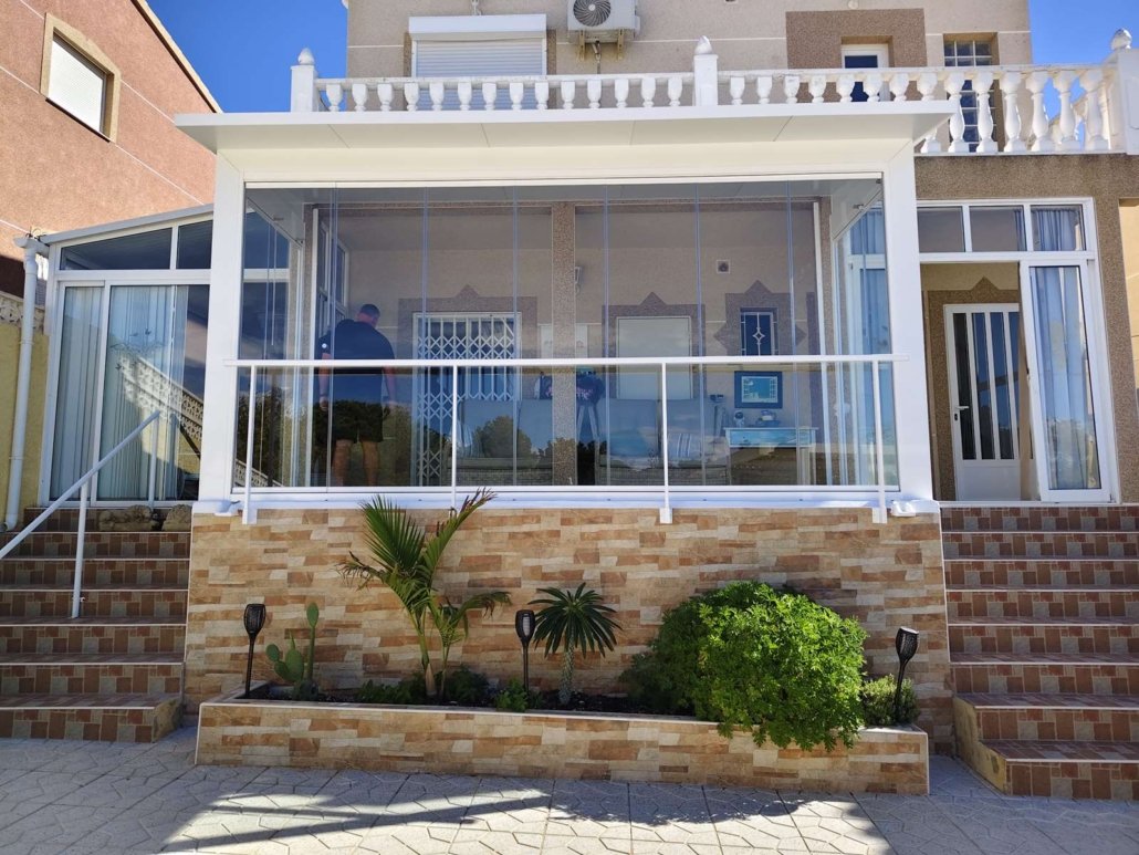 Cortinas de cristal Castellon chalet