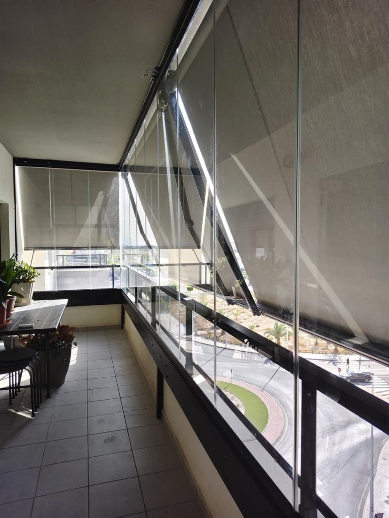 Cortinas de cristal Castellon terraza