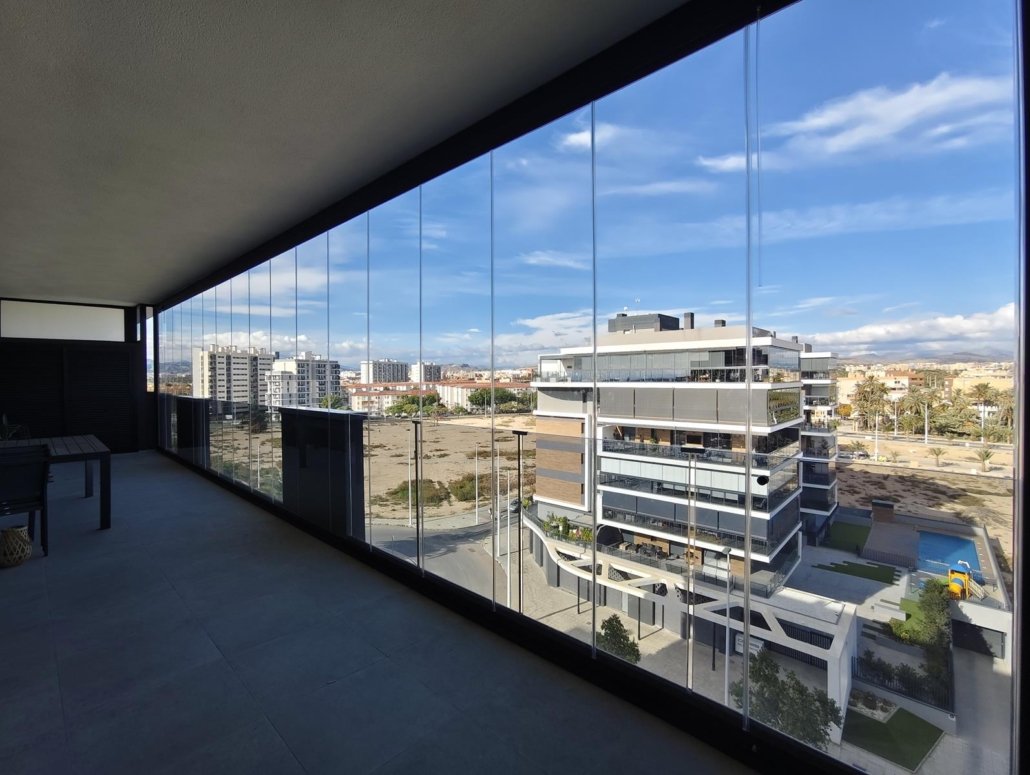 Cortinas de cristal Malaga terraza exterior vistas Cortinas de cristal Malaga terraza exterior vistas