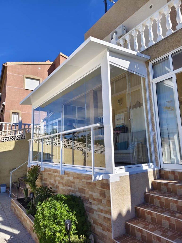 Cortinas de cristal Valencia chalet