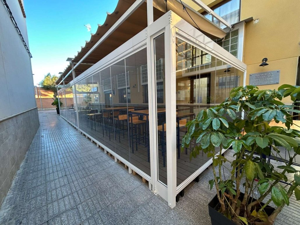 Cortinas de cristal Valencia negocio