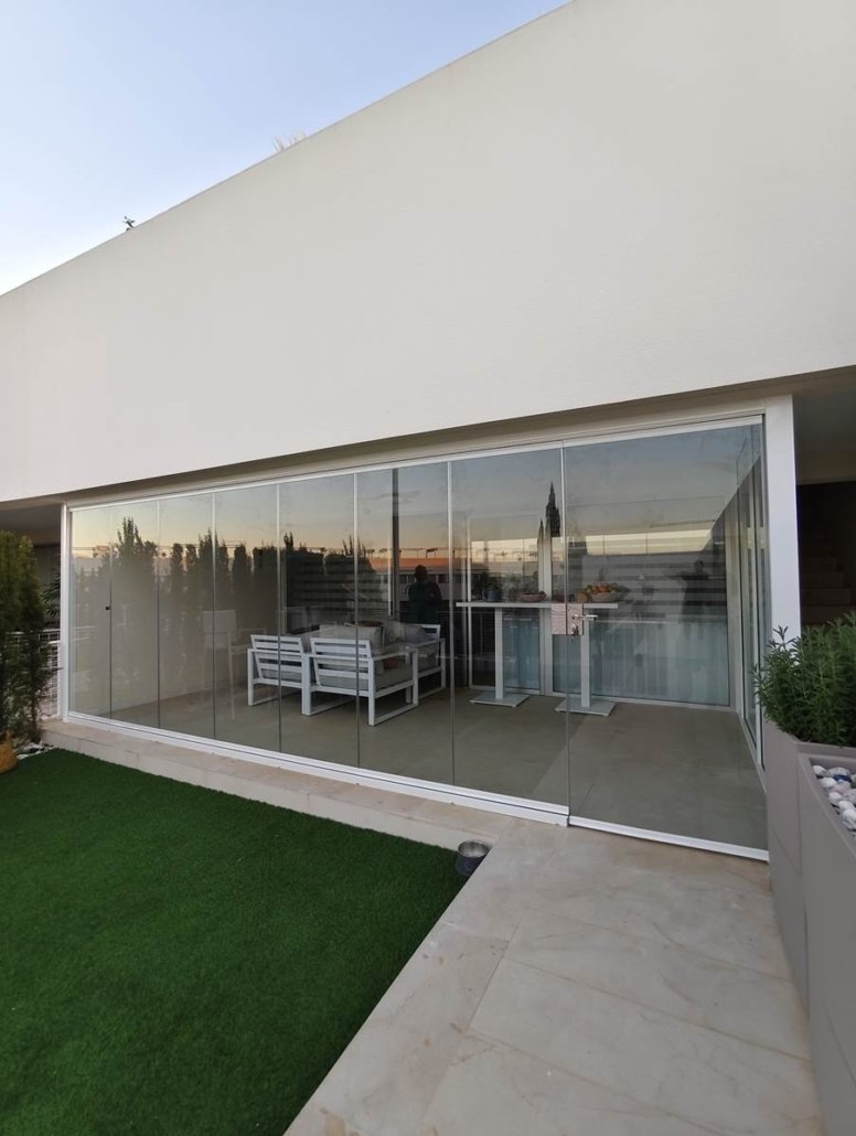 Cortinas de cristal Valencia porche