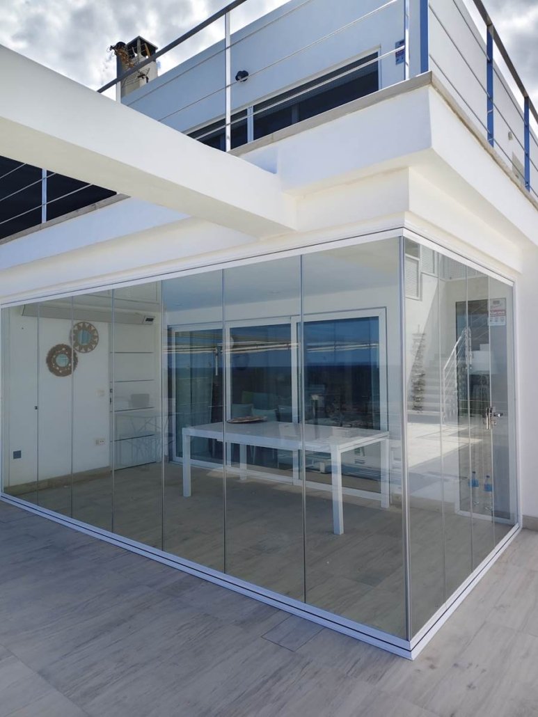 Cortinas de cristal Valencia porche exterior