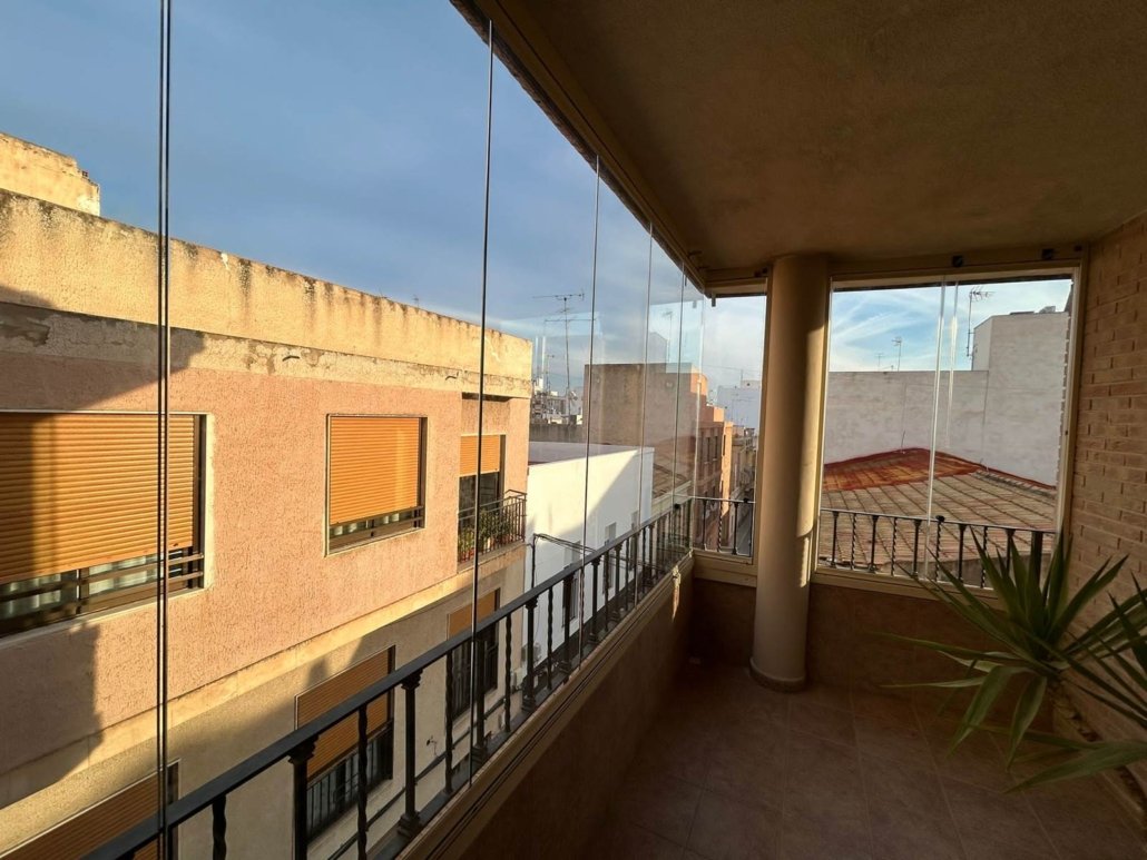 Cortinas de cristal Valencia terraza interior