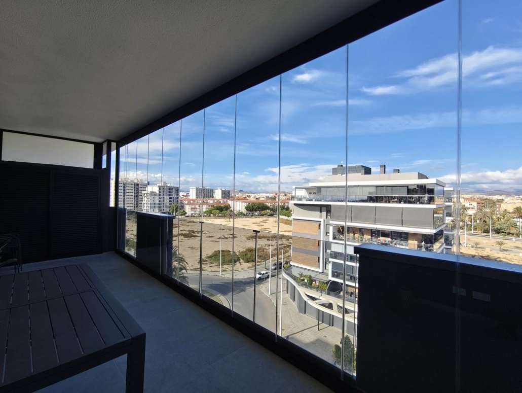 Cortinas de cristal Valencia terraza porche