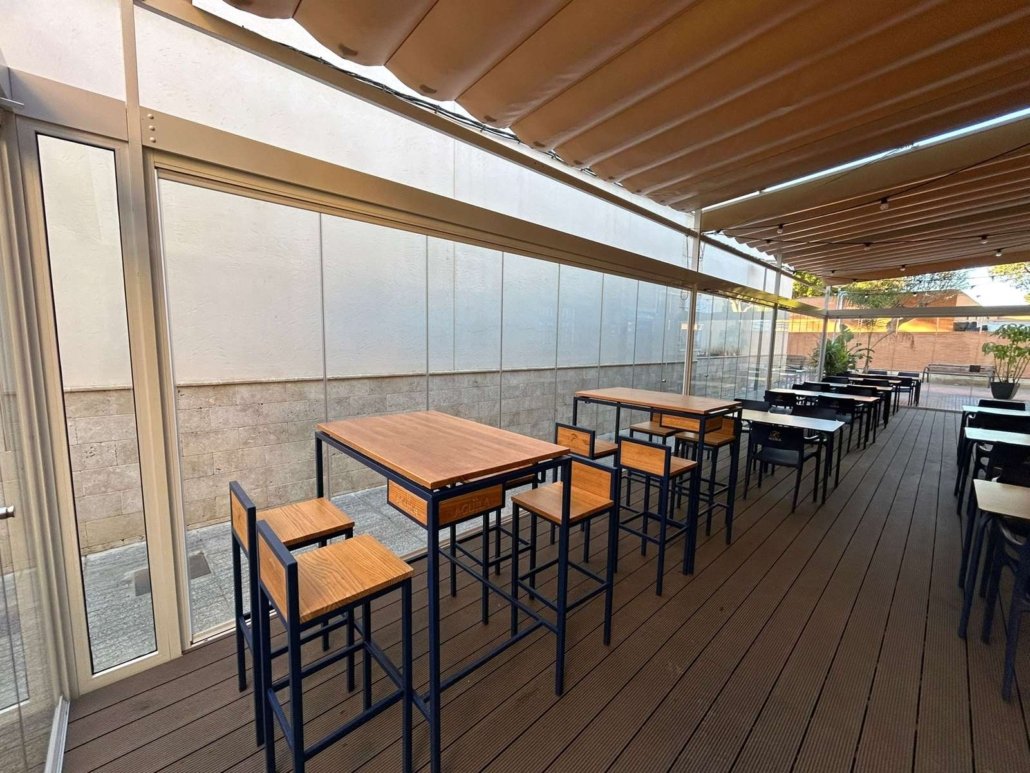 Glass curtains in Alicante