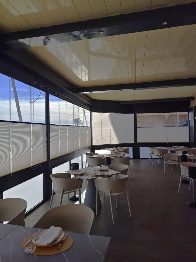 Cortinas Plisadas para Cerramientos y Cortinas de Cristal