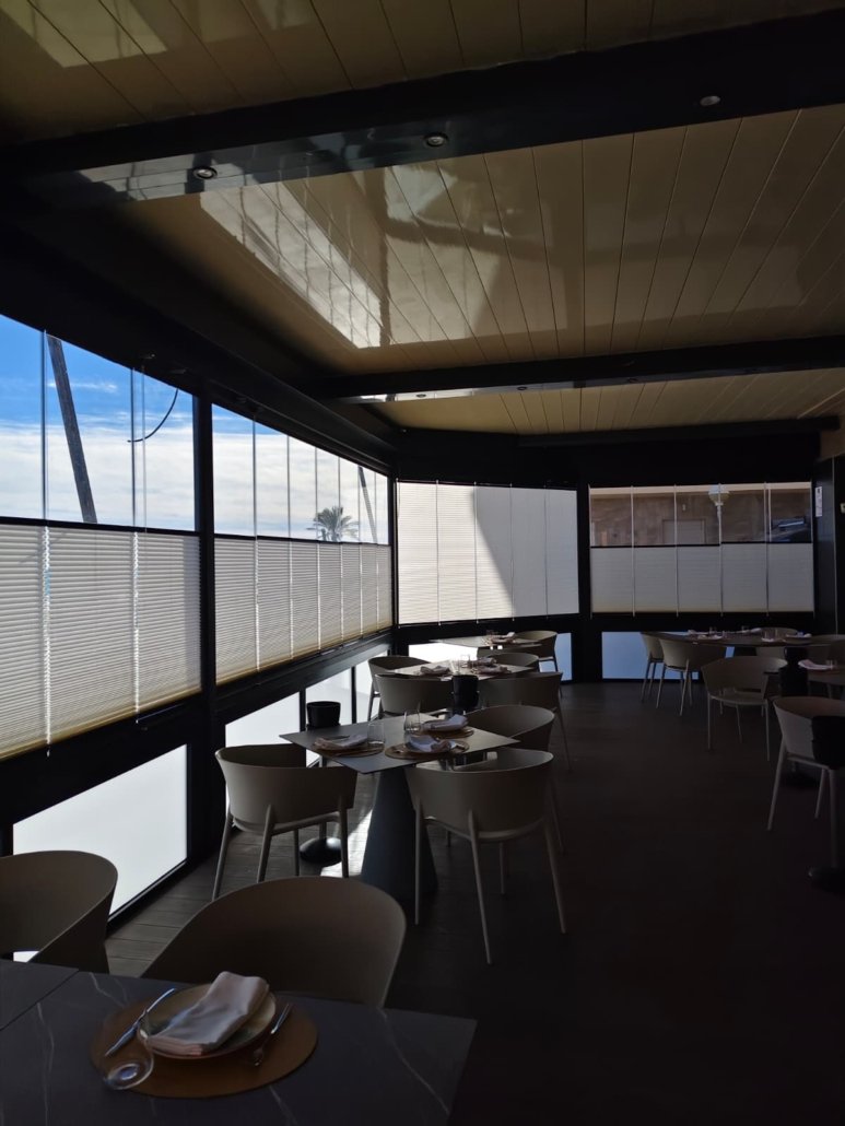 Cortinas Plisadas para Cerramientos y Cortinas de Cristal