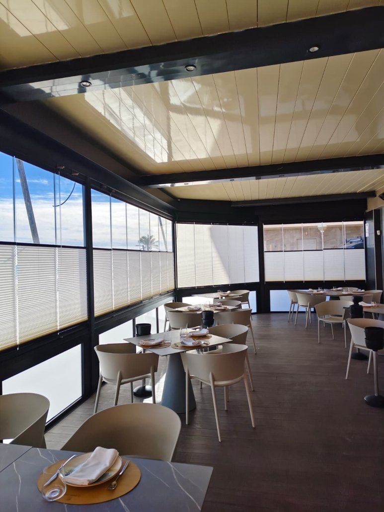 Cortinas Plisadas para Cerramientos y Cortinas de Cristal